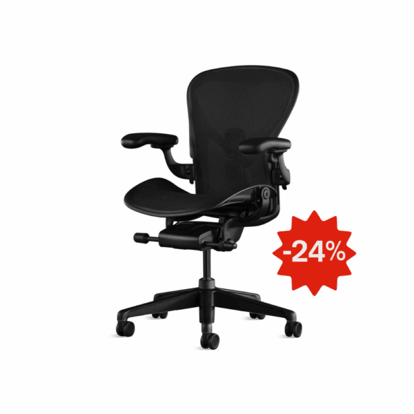 Herman Miller Aeron 2 Onyx zwart - aanbieding - Maat C